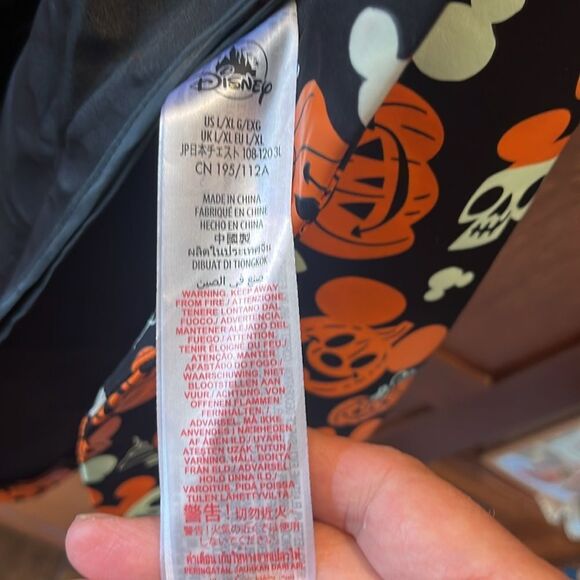 Disney Mickey Mouse Pumpkin Glow-in-the-Dark Suit Jacket Costume L/XL - Picture 7 of 7